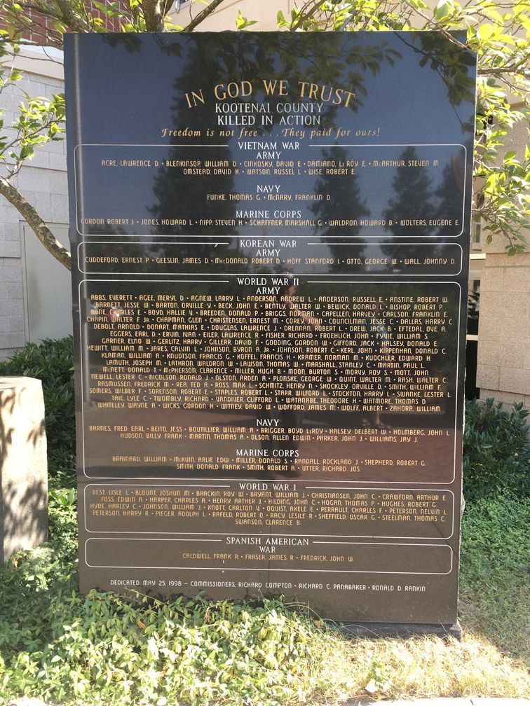 Zoom on the image : Kootenai County Veterans Memorial