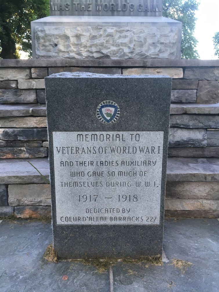 Zoom on the image : World War I Veterans Memorial Marker