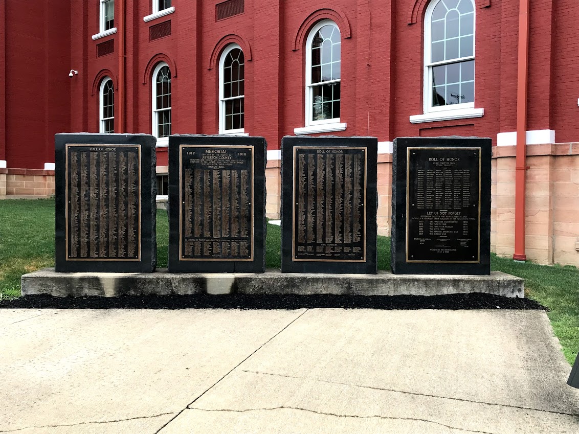 Zoom on the image : Jefferson County Pennsylvania WW1 Honor Roll 1917-1918