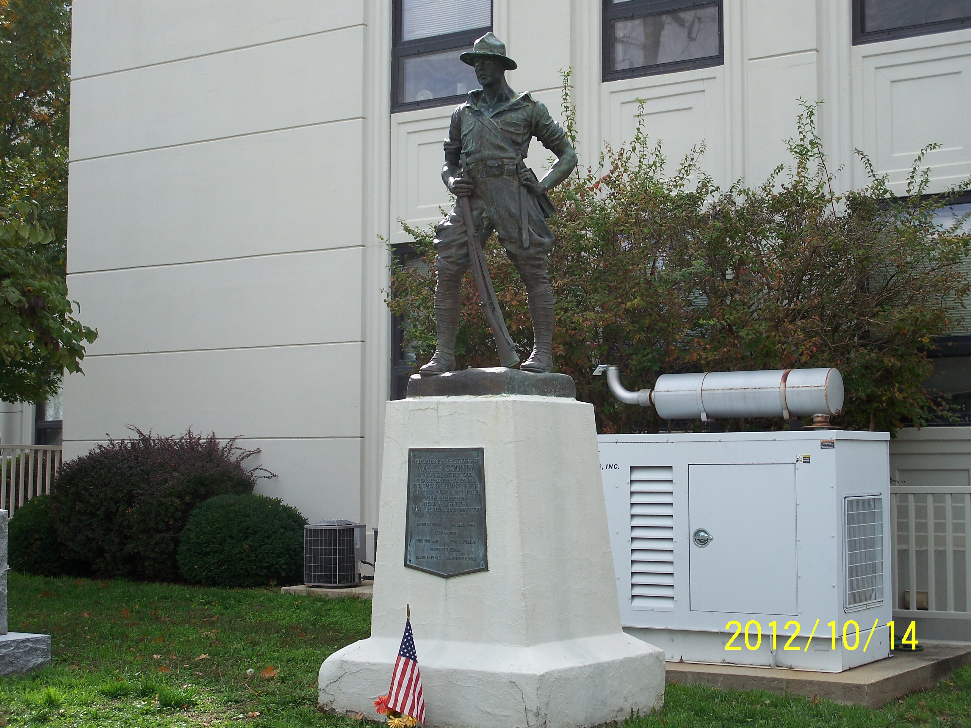 Zoom on the image : Maries CO MO WWl Memorial