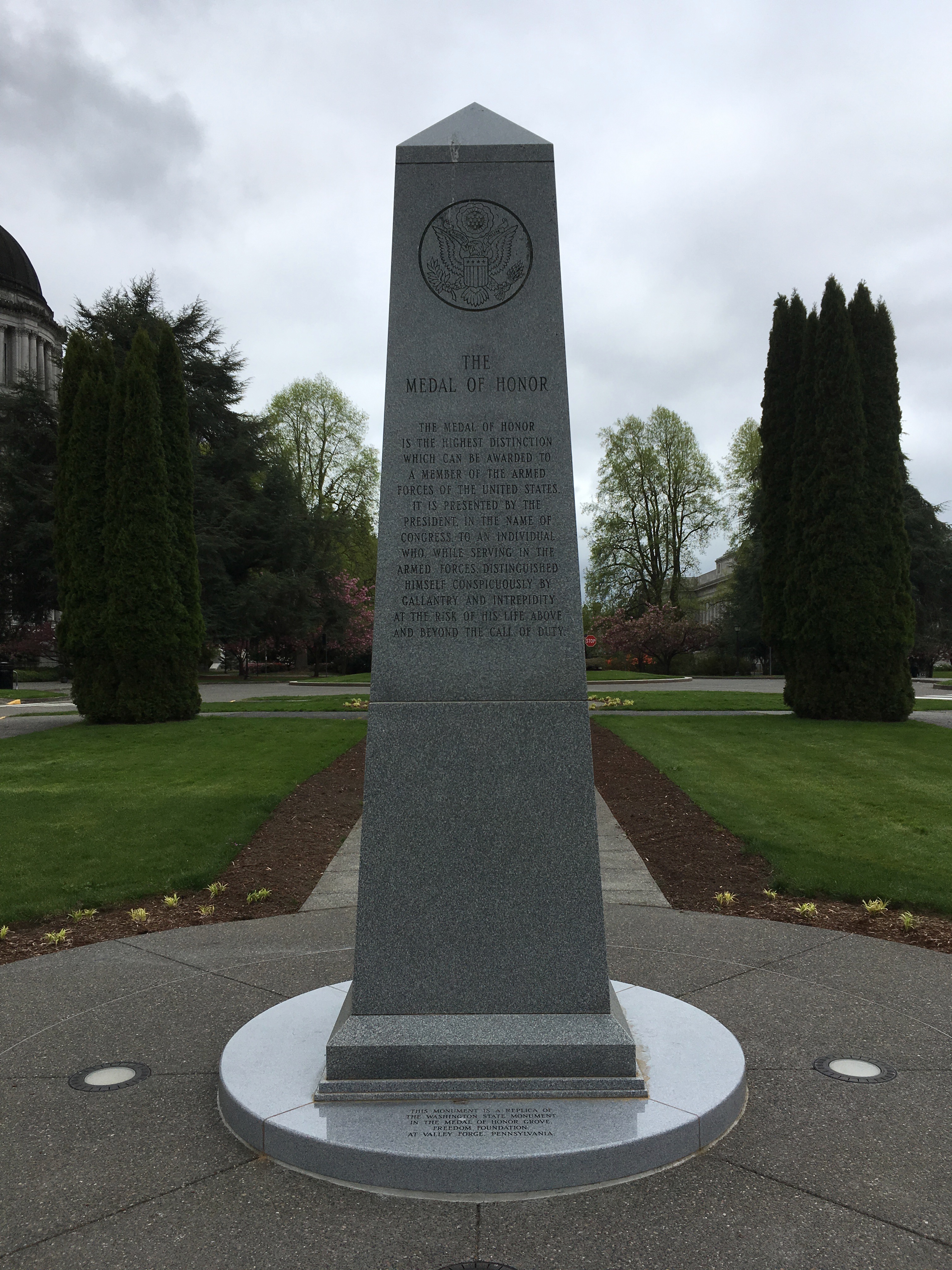 Zoom on the image : Washington State Medal Of Honor Monument 