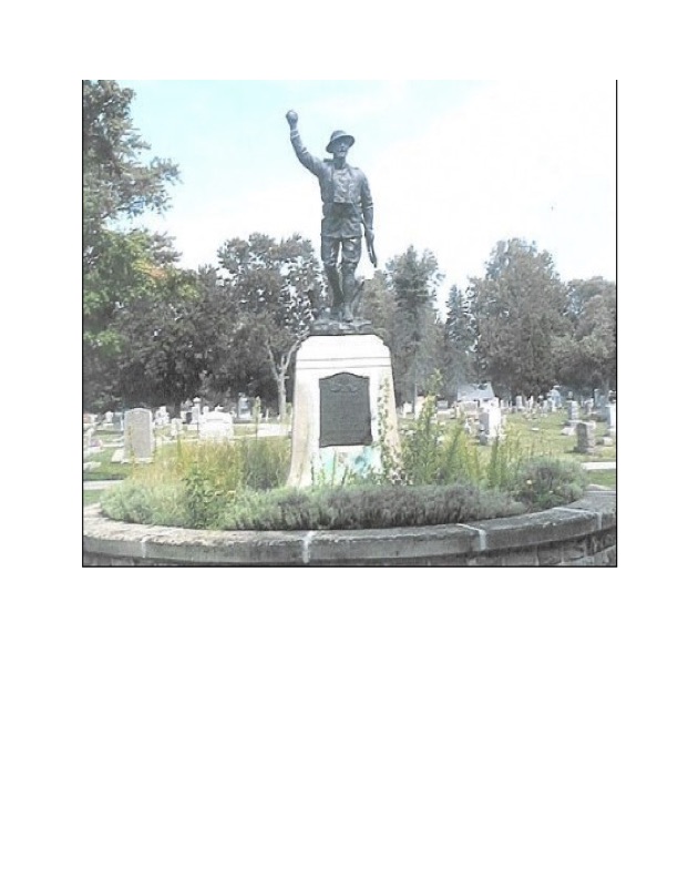 Zoom on the image : Fostoria, "The Spirit of the American Doughboy"