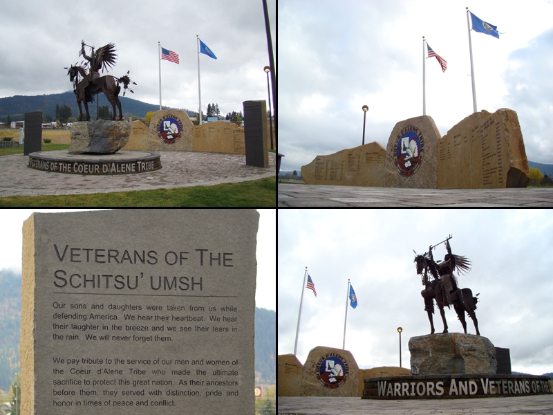 Zoom on the image : Coeur D’Alene Tribe Veterans Memorial