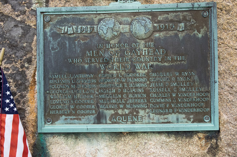 Zoom on the image : Men of Gayhead WWI Memorial