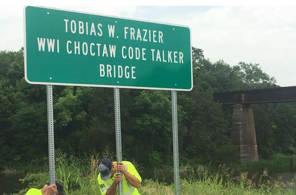 Zoom on the image : Tobias W. Frazier Code Talker Bridge