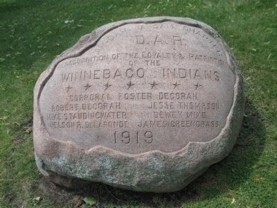 Zoom on the image : Winnebago Indians WWI Memorial Stone