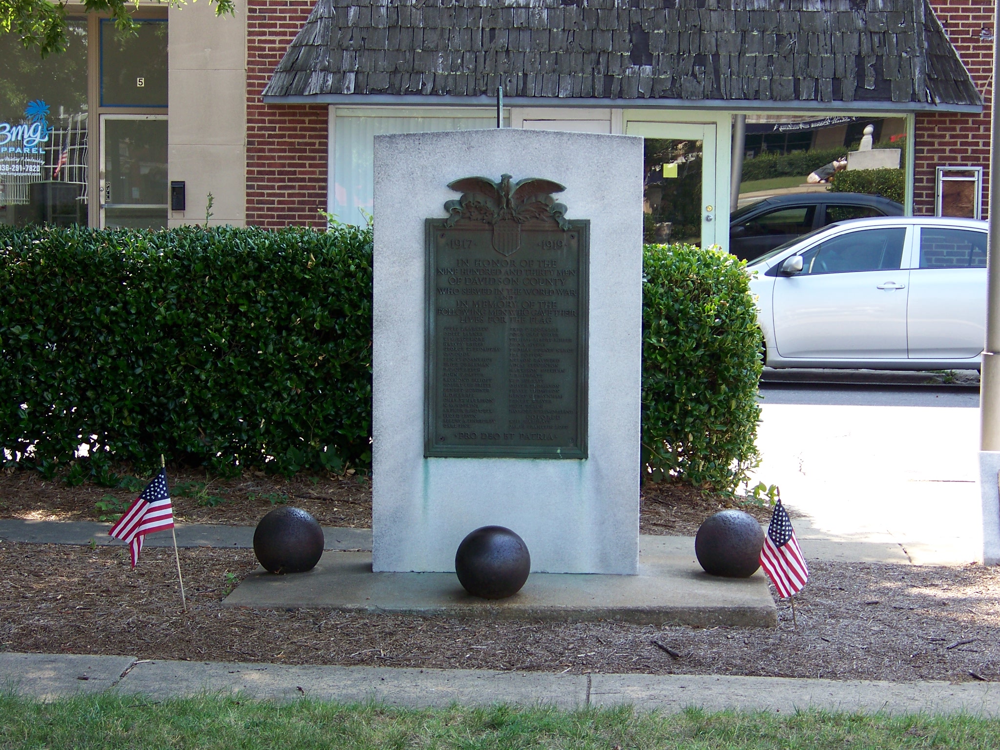 Zoom on the image : Davidson County WWI Honor Roll