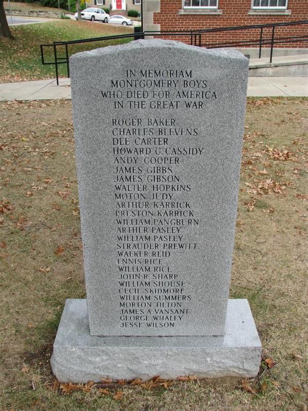 Zoom on the image : Montgomery County World War I Memorial