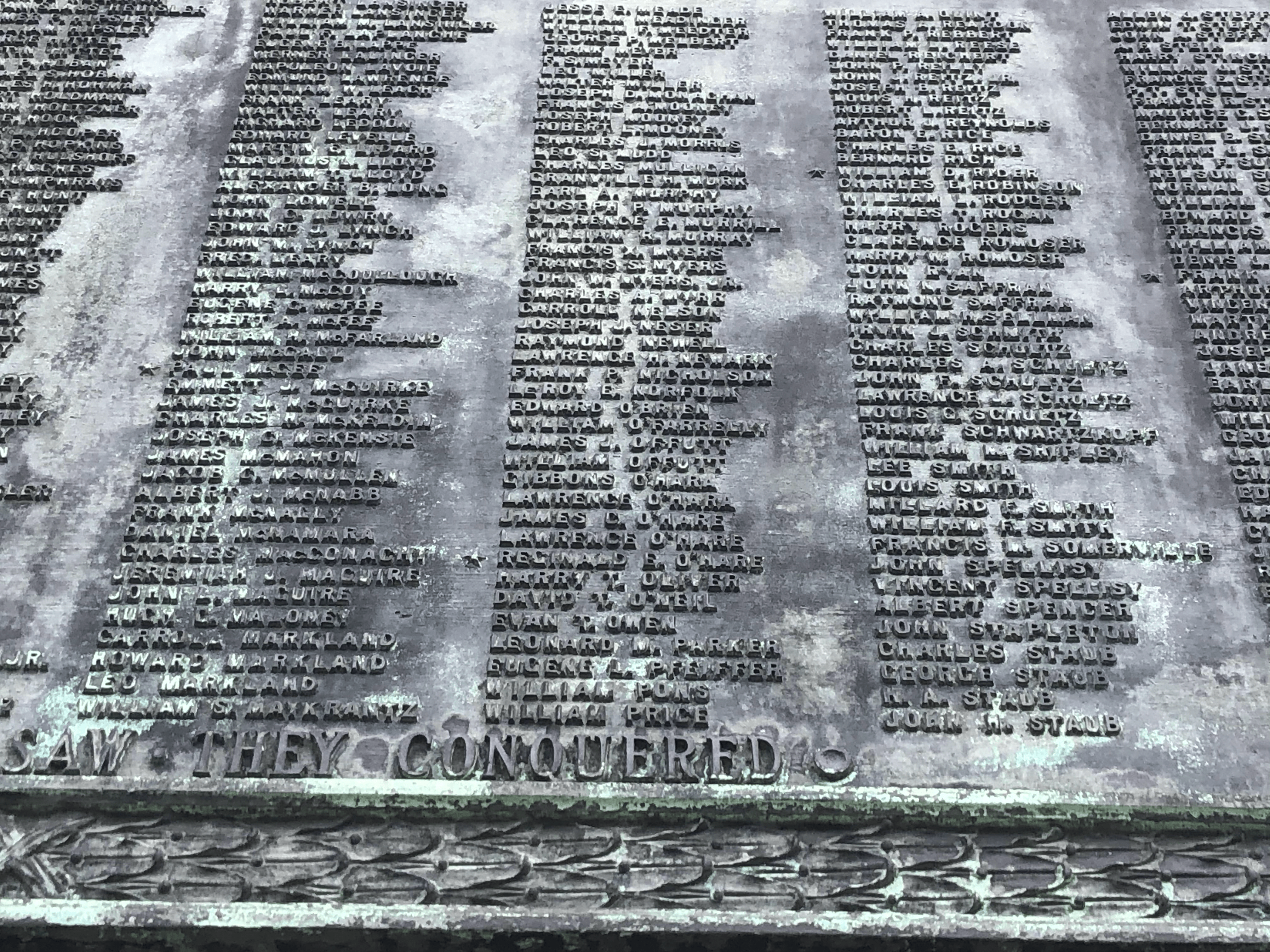 Zoom on the image : St. Martin's Roman Catholic Church WWI Memorial Plaque