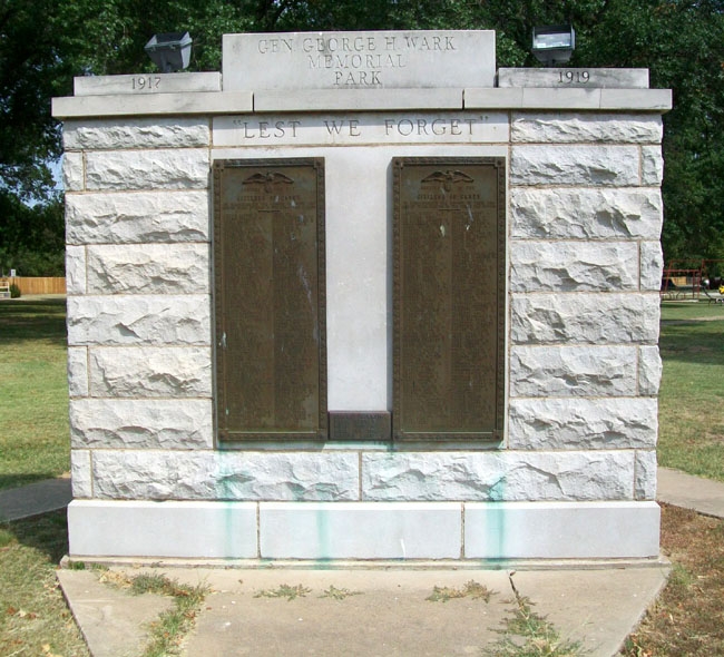Zoom on the image : Gen. George H. Wark Memorial Park