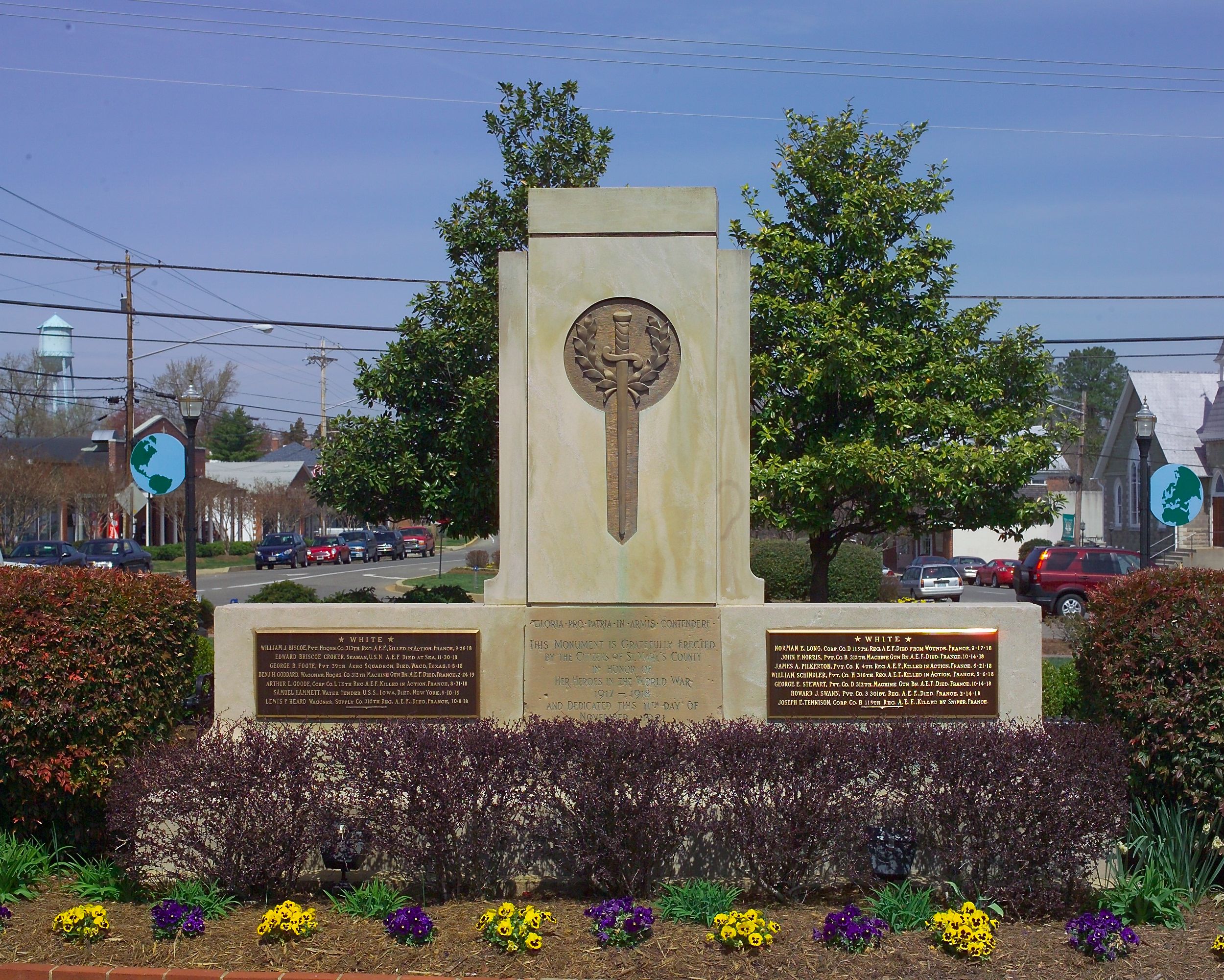 Zoom on the image : Leonardtown World War I Memorial