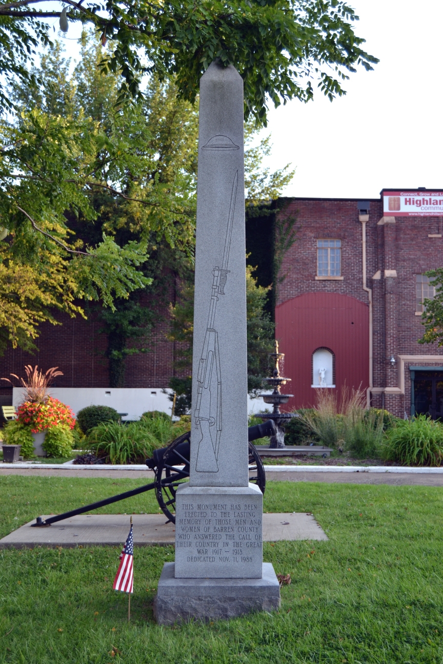 Zoom on the image : Barren County World War I Memorial