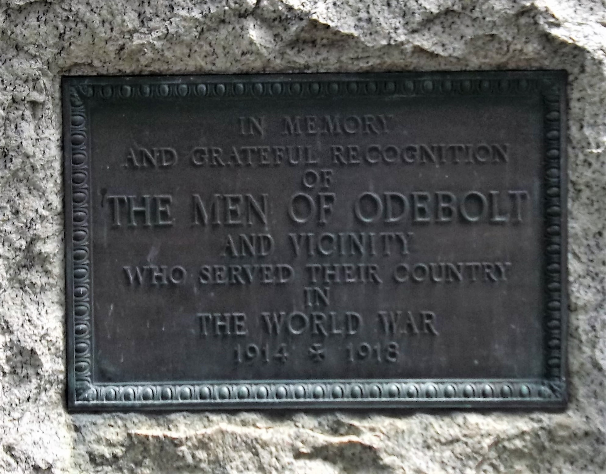 Zoom on the image : Odebolt Memorial