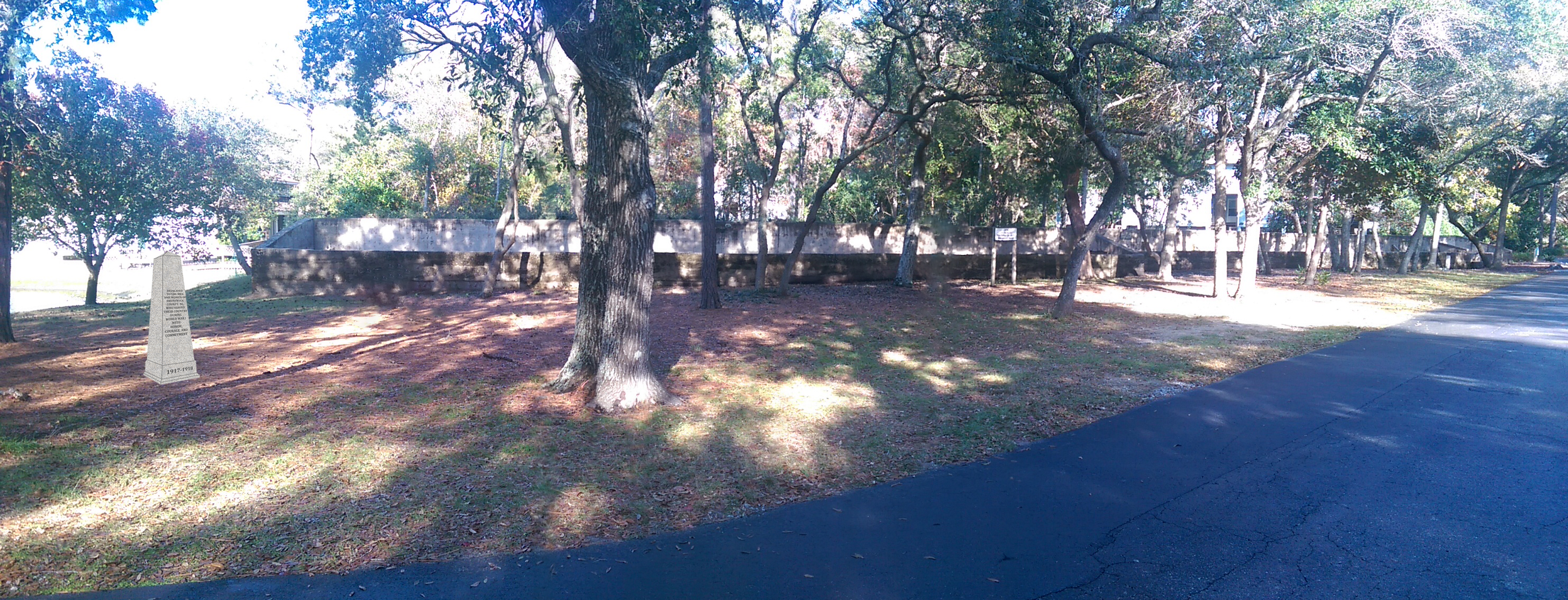 Zoom on the image : 1918 Fort Caswell Rifle Range Memorial