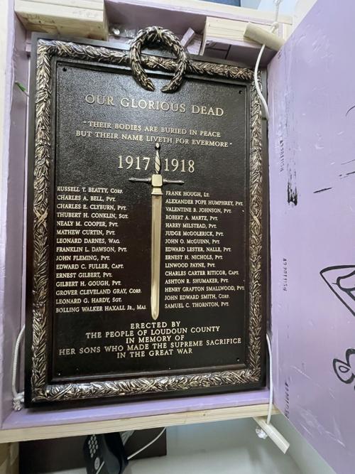 Zoom on the image : Loudon County World War I Memorial Plaque