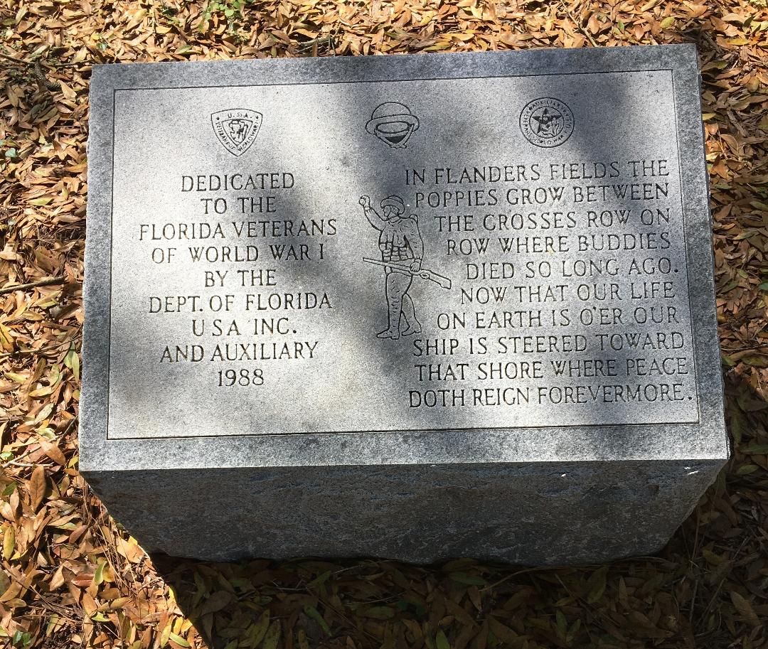 Zoom on the image : Florida Veterans of World War I