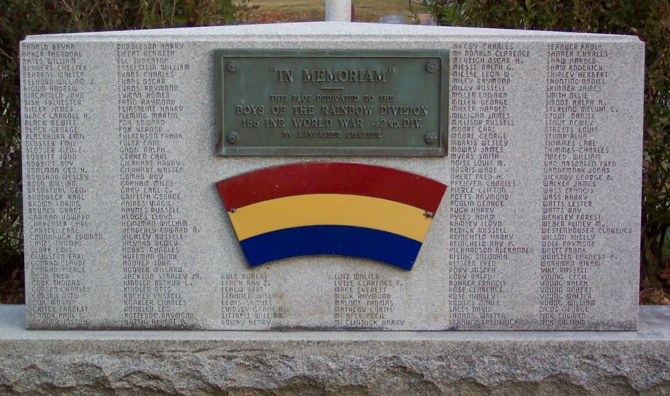 Zoom on the image : 166th Inf. 42nd Div. WWI Memorial