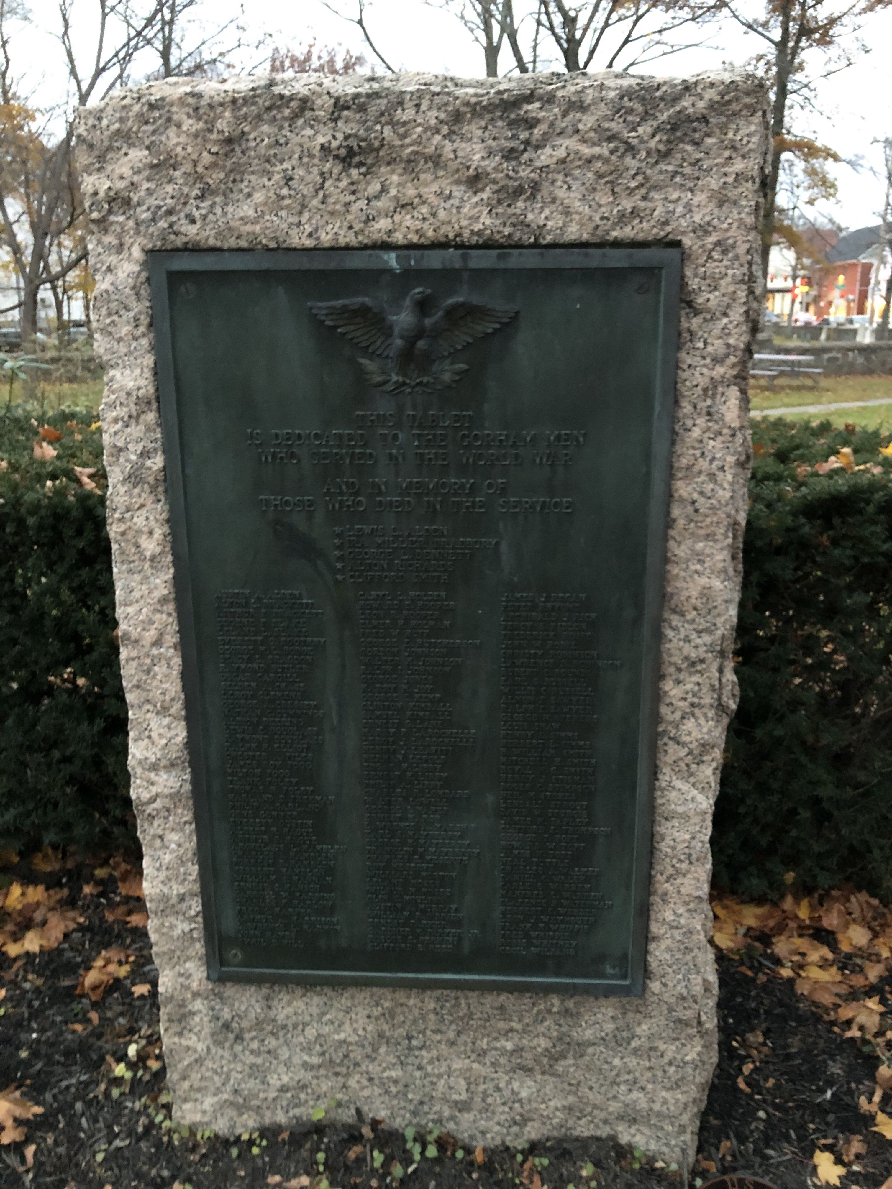 Zoom on the image : Gorham World War I Memorial
