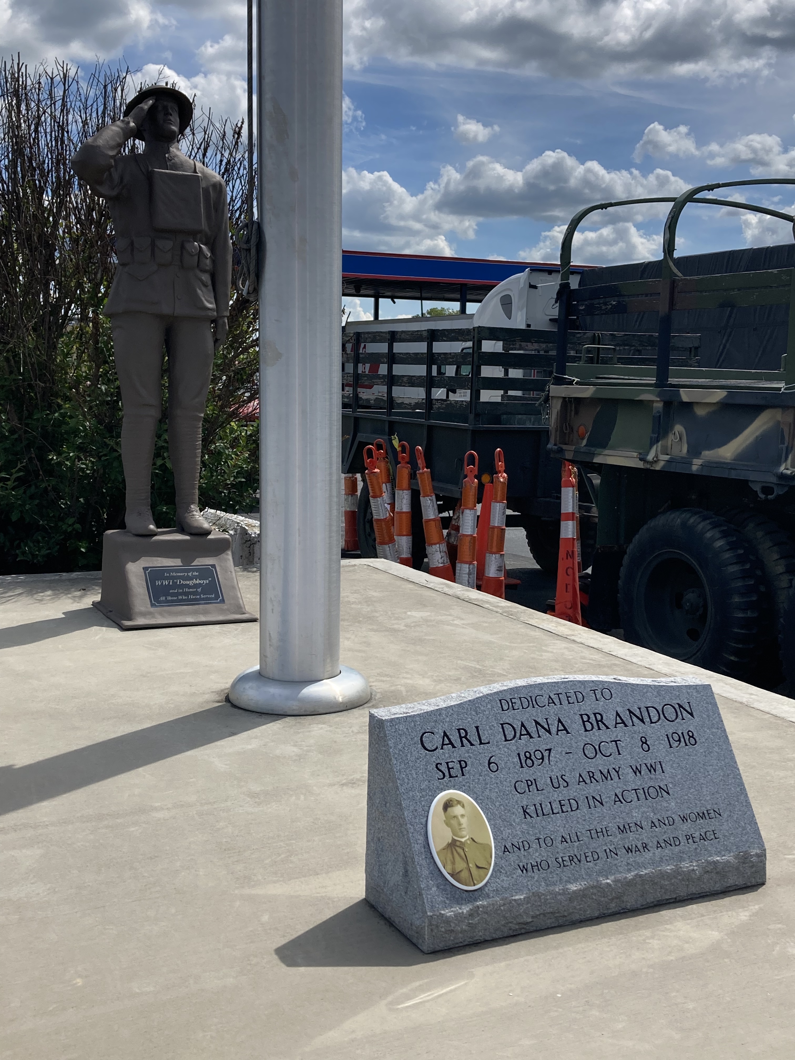 Zoom on the image : Cpl. Carl Dana Brandon Memorial