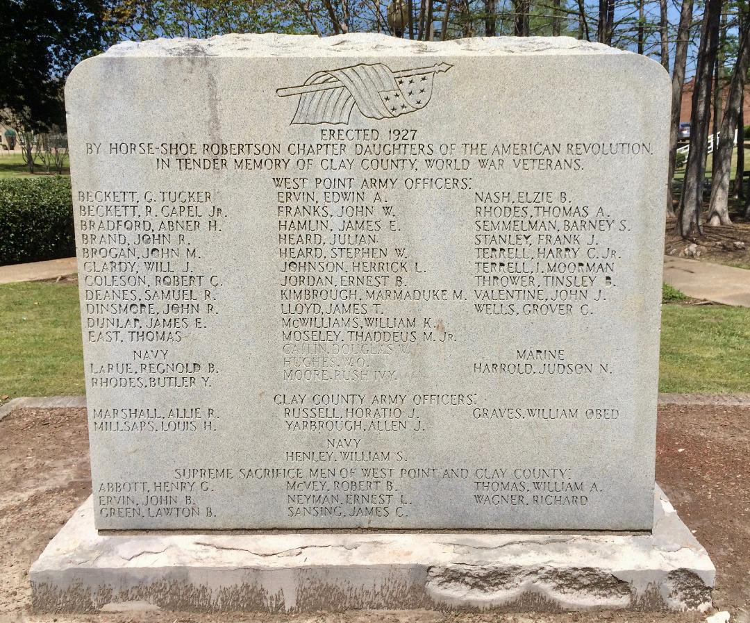 Zoom on the image : Clay County World War I Memorial