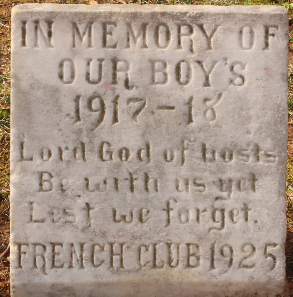 Zoom on the image : Wesleyan WWI Memorial