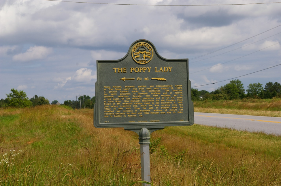 Zoom on the image : Moina Michael – State Historical Marker