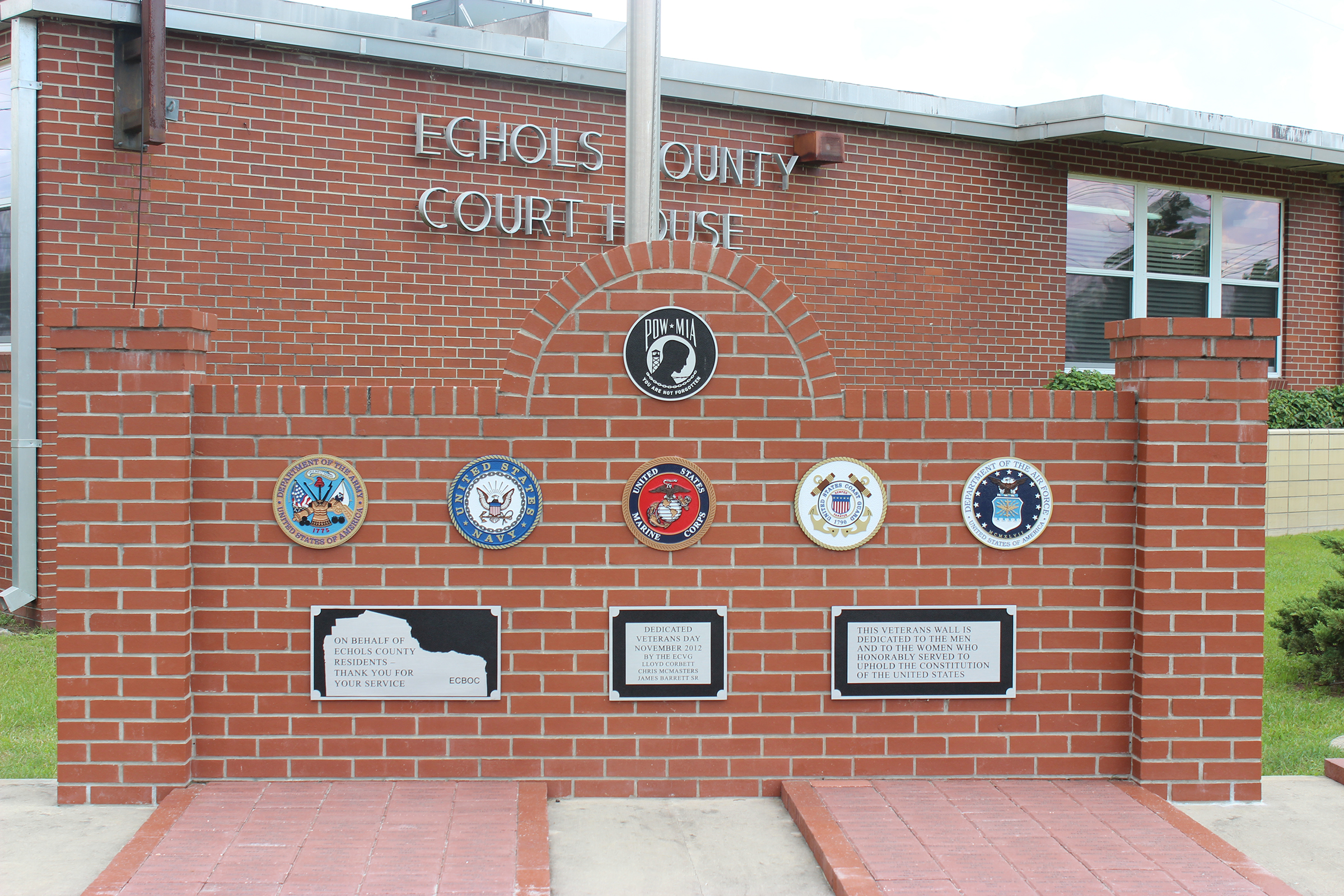 Zoom on the image : Echols Co. - Statenville - Veterans Wall