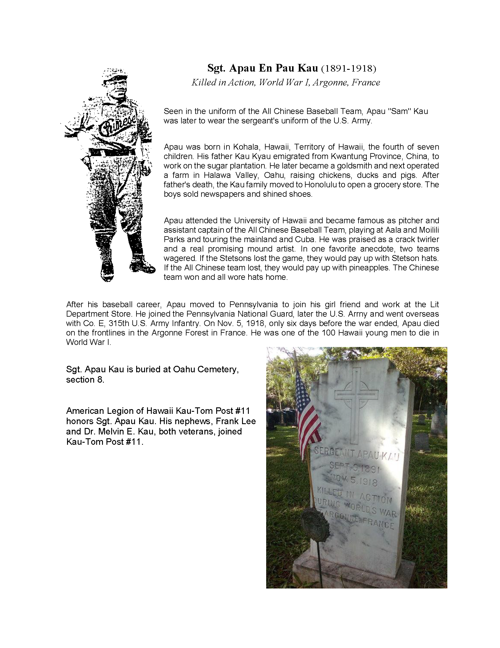 Apau Kau VFW bio