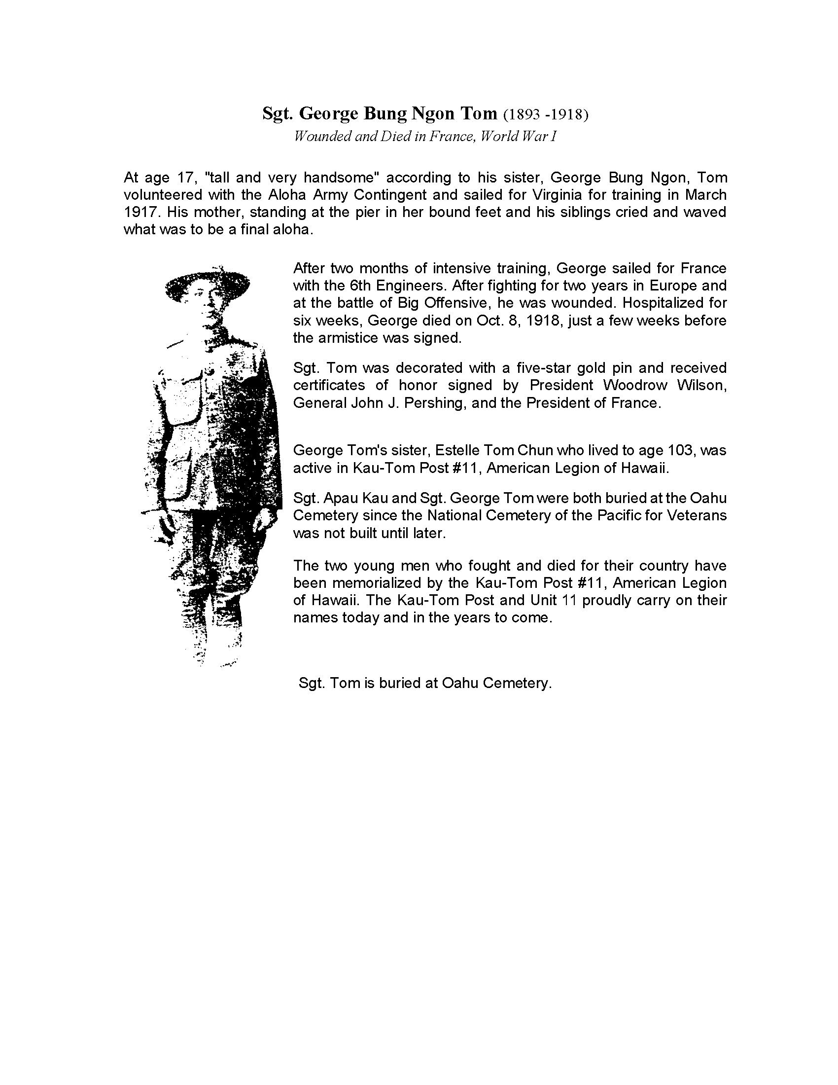 G Tom VFW bio