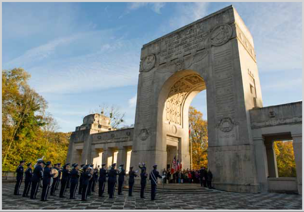 The memoiral in ceremony