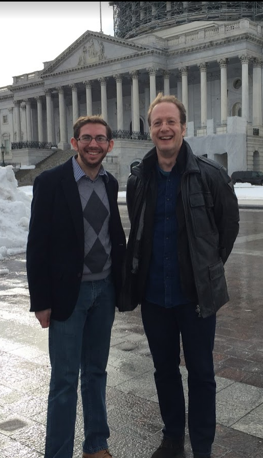 Joe Weishaar and Sabin Howard on Capitol Hill