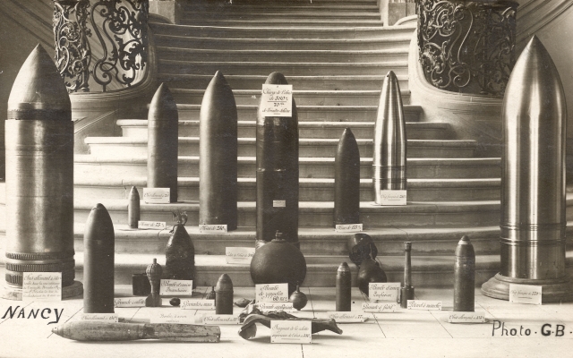 Artillery from air raid on Nancy France