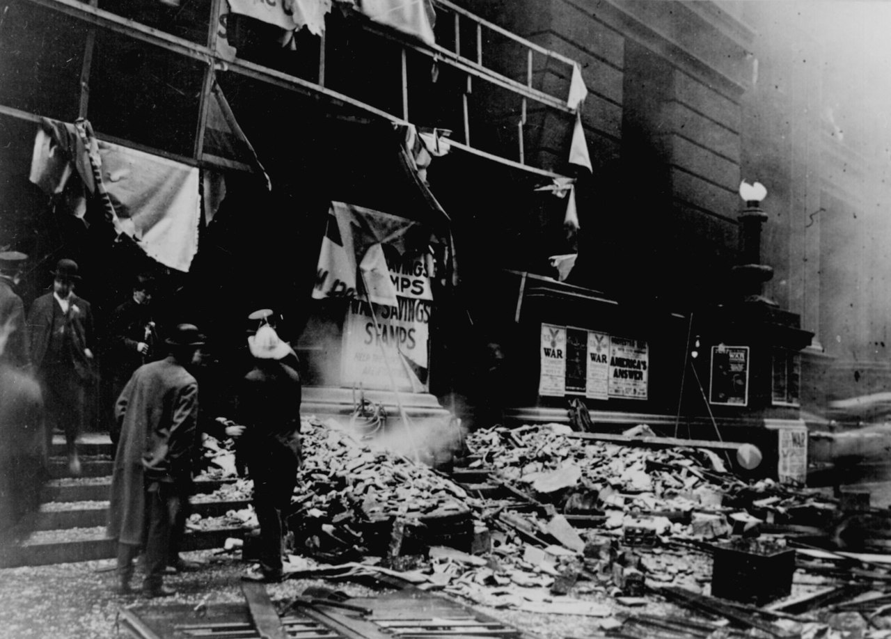 chicago bldg after bombing
