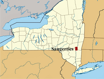 saugerties ny map