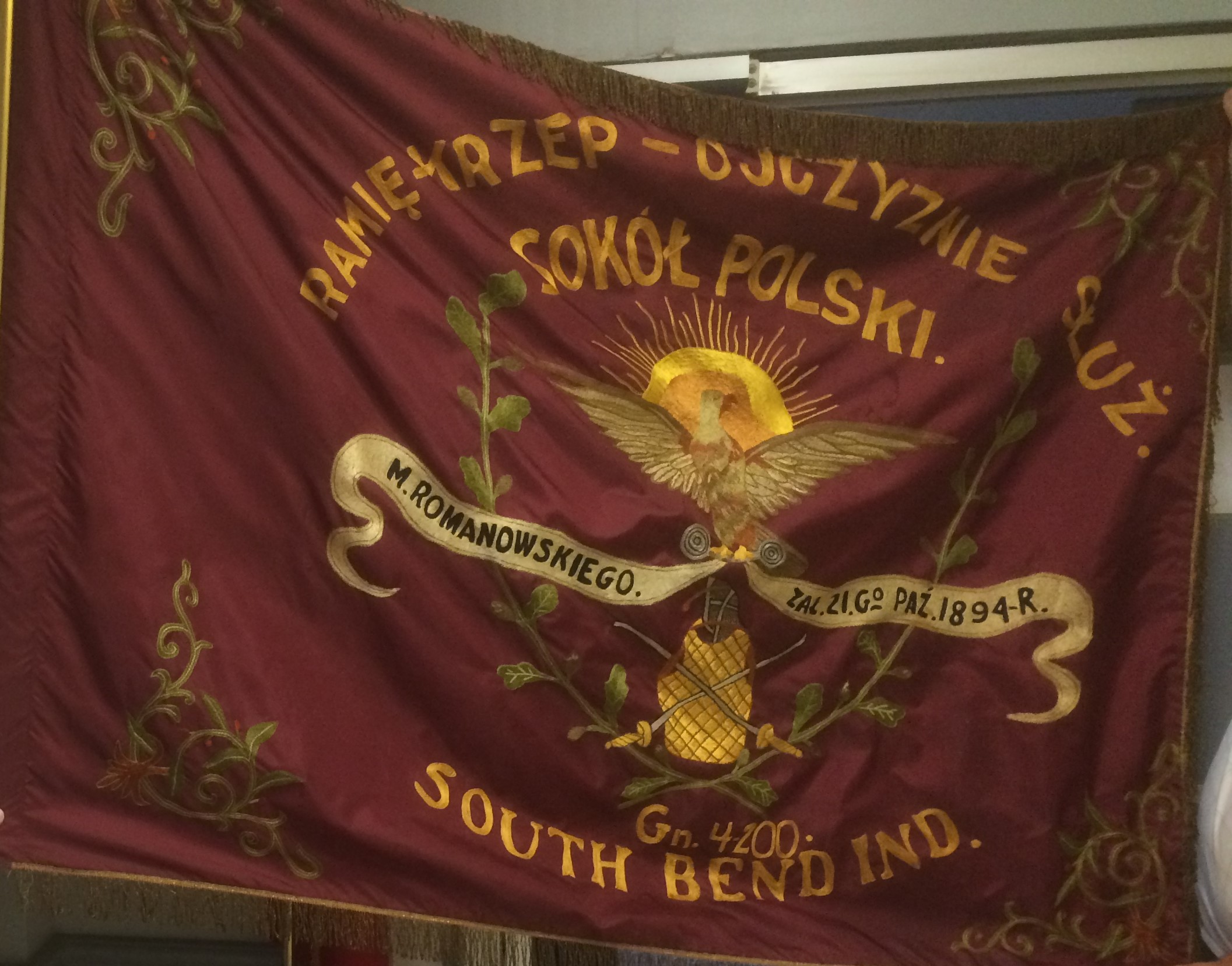 1894 S Bend Falcons Flag