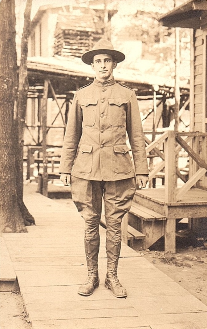 Nelson Ulmer at Camp Jesup c.1918