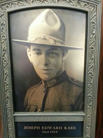 Joseph E Kaes from WW I Memorial SBHS