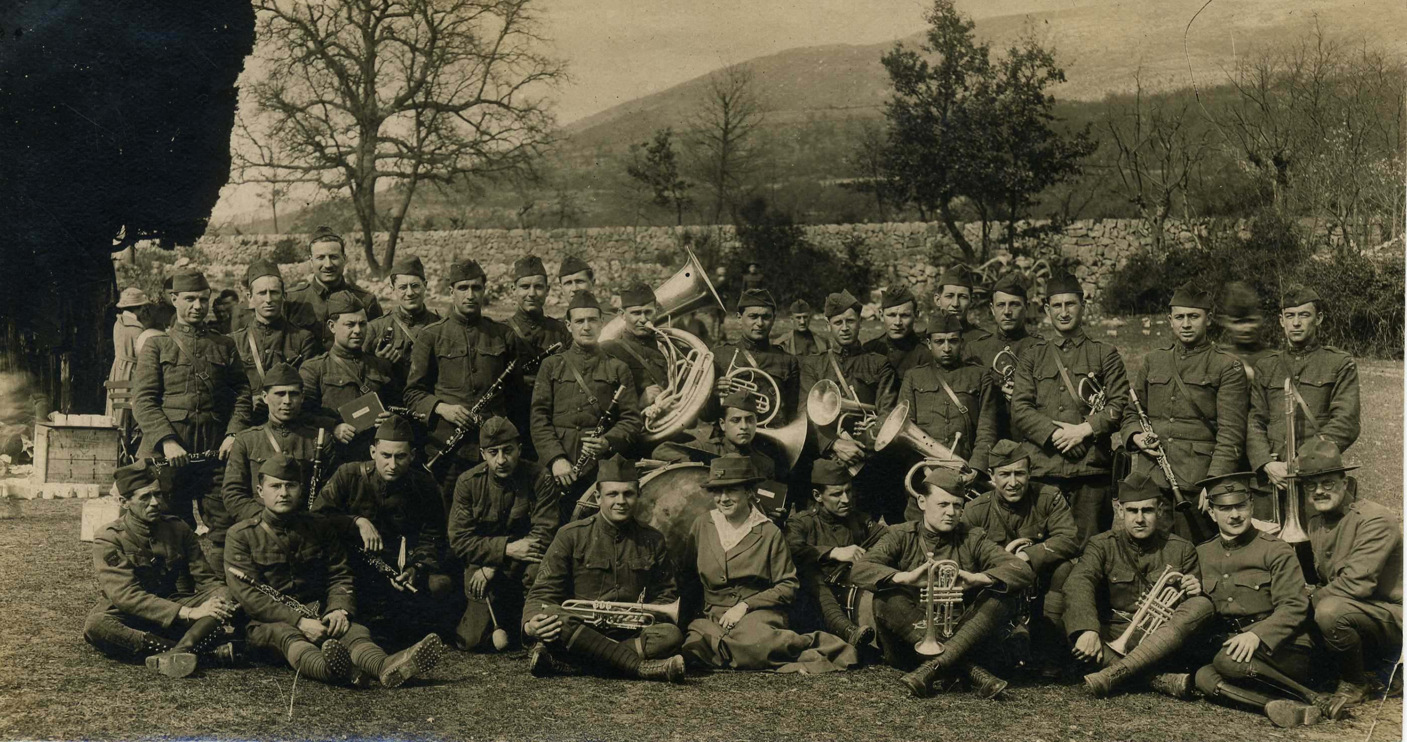 58e169048bfb4 JCL WW1 band Grasse March 7 1919