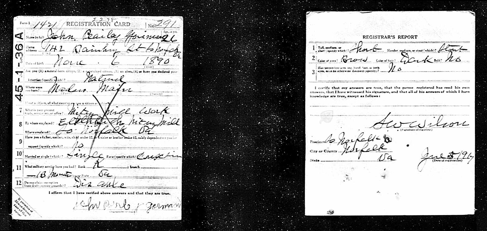 58e2ab8bd6d0b Gorman John P WWI registration card 1917