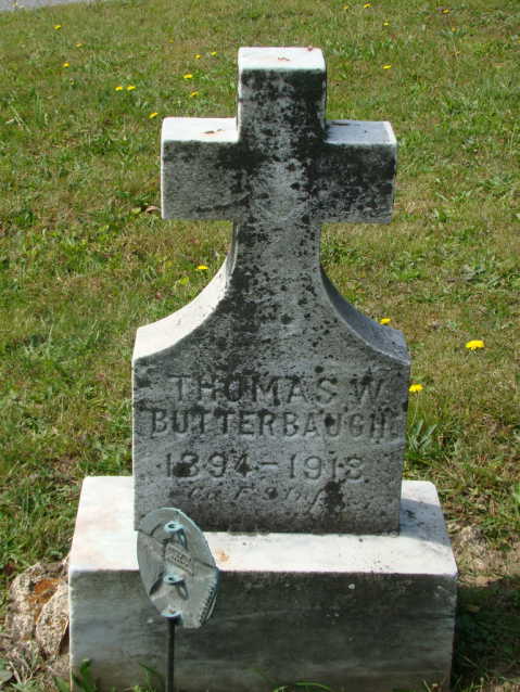 598d2598c26f2 Thomas W Butterbaugh (1894 1918) headstone
