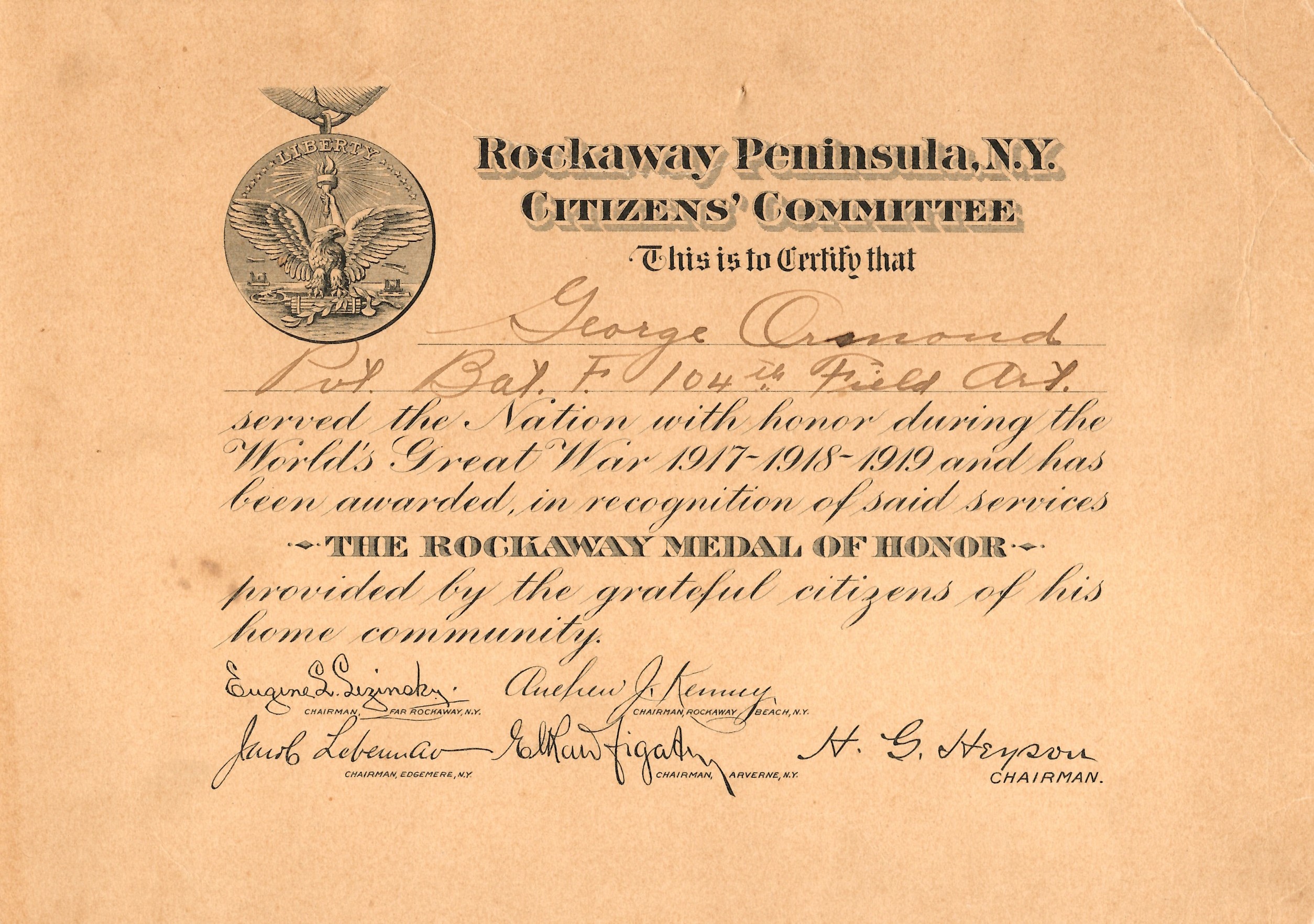 5a42d4d790244 George Ormond Rockaway Medal of Honor