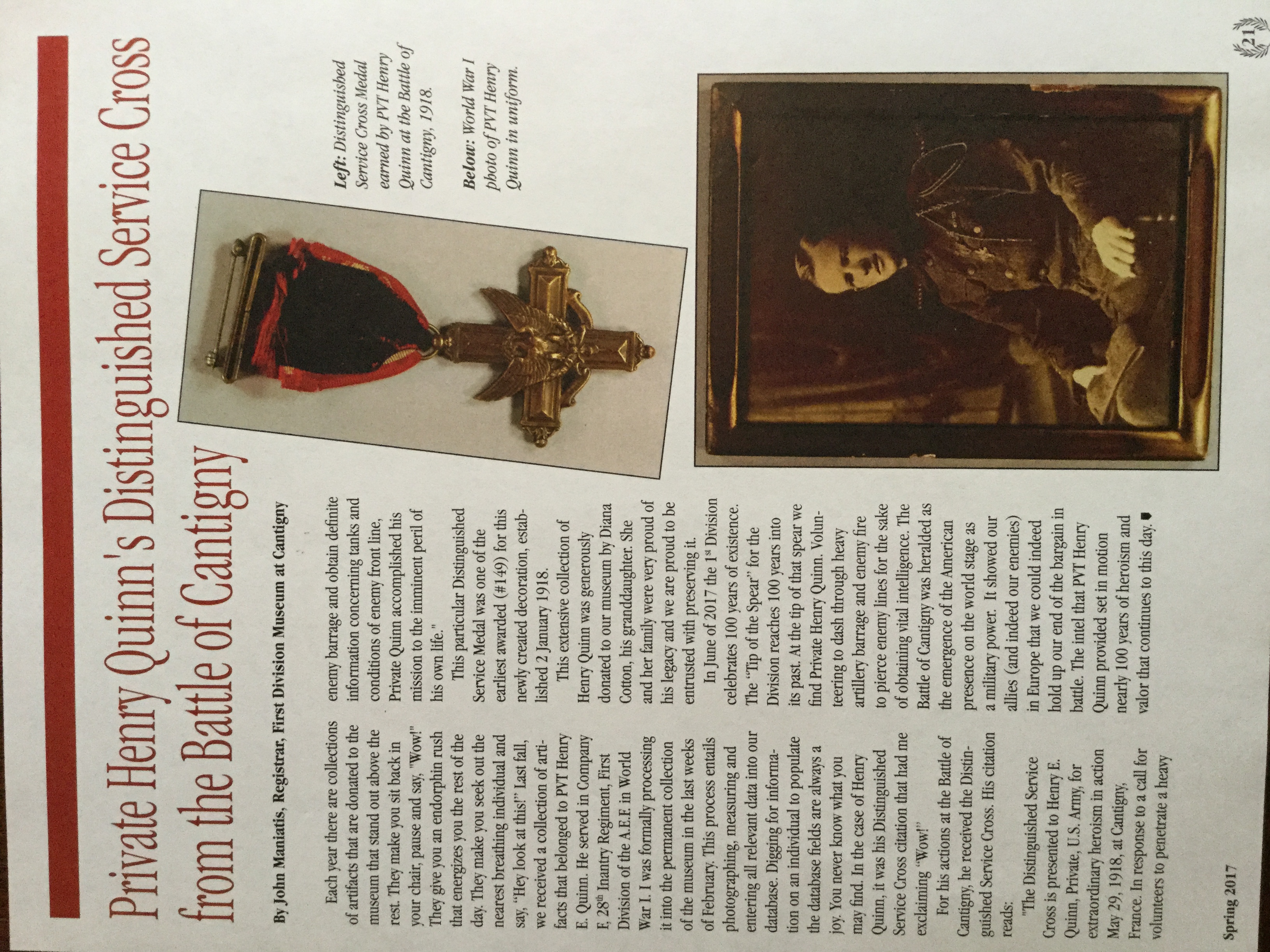 HEQ Magazine Quinn article