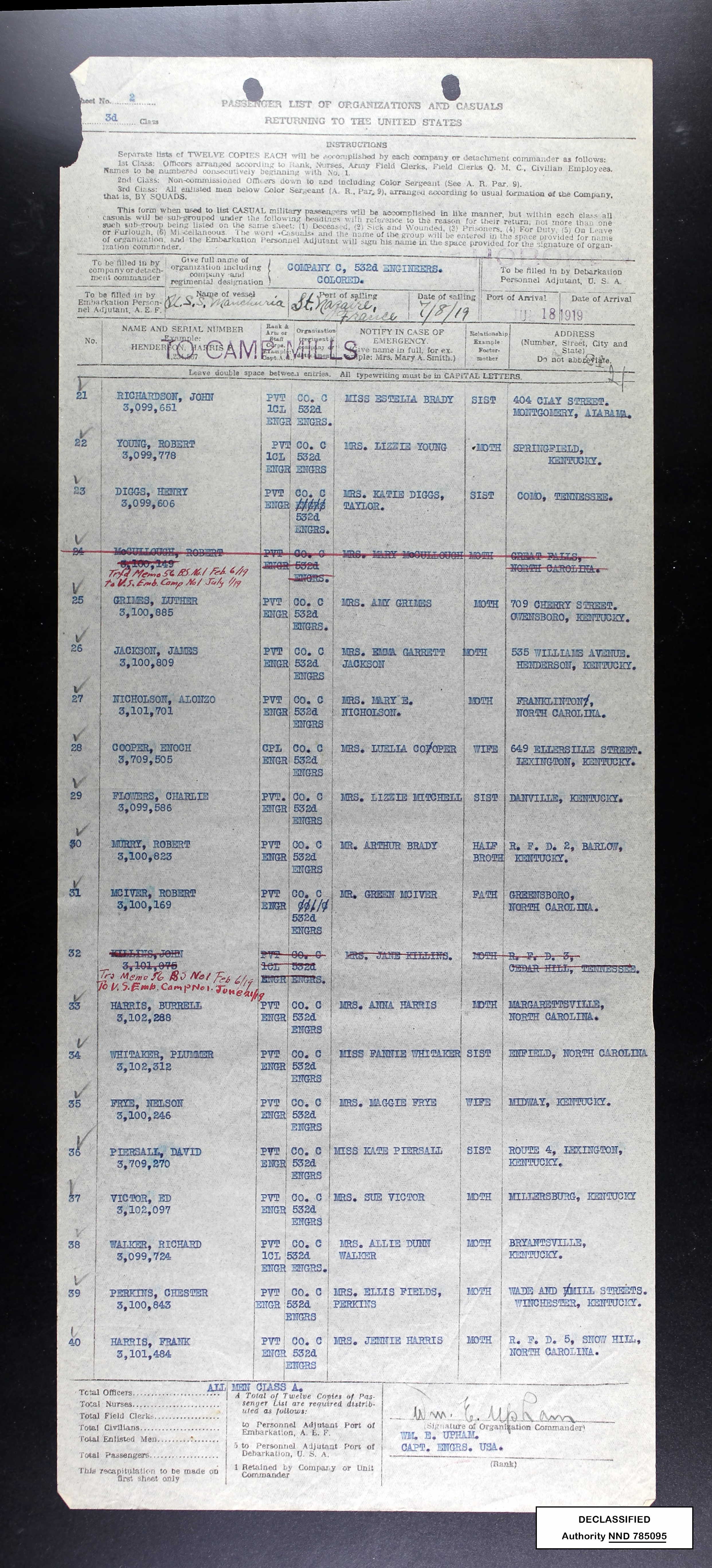 Frank Harris Company C