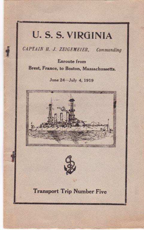 USS Virginia Transport Trip 5 cover p1