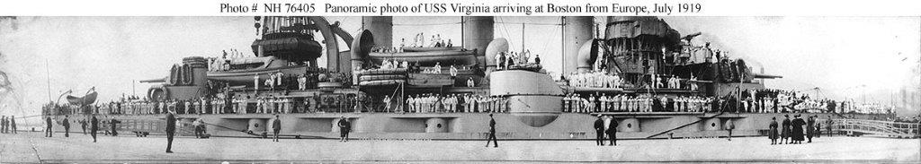 USS Virginia arrival in Boston 07051919