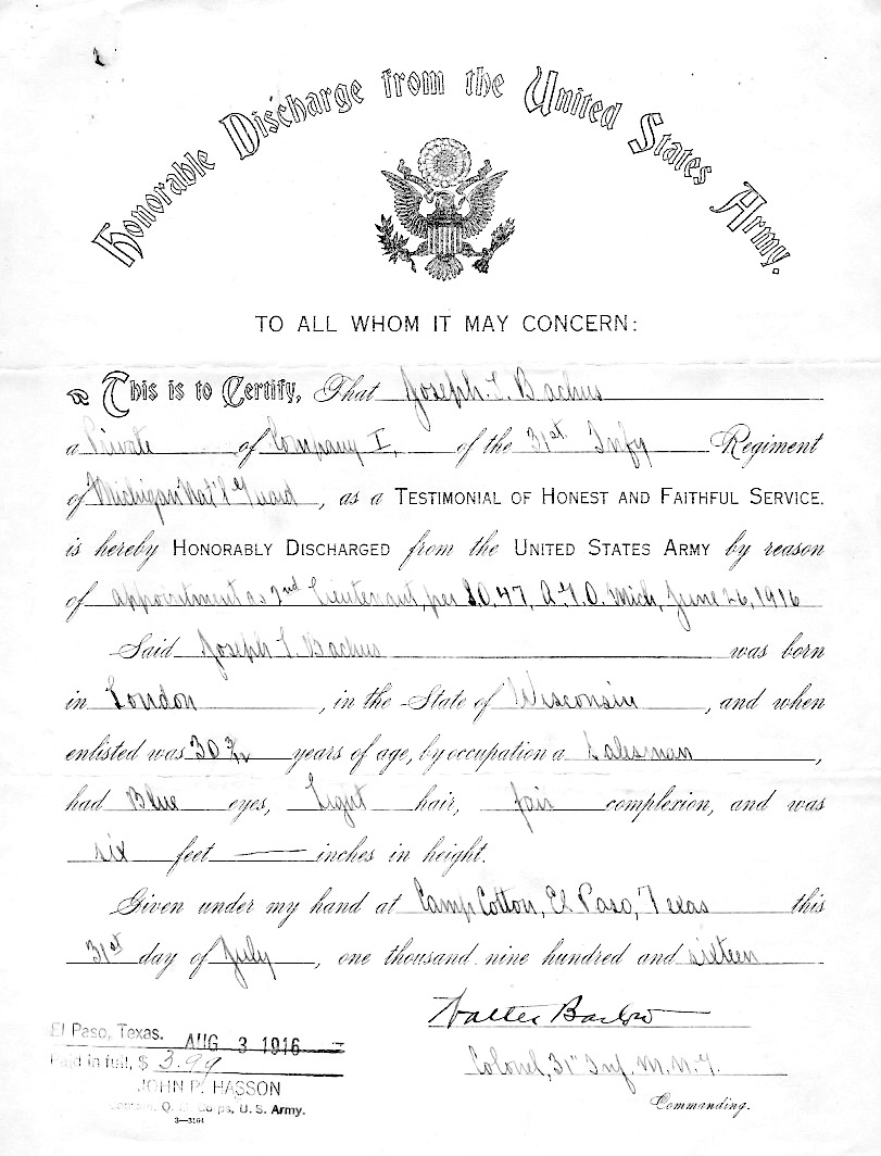 Discharge to Officer