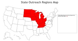 Upper Midwest Region (in red) Upper Midwest Region (in red)