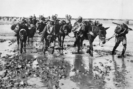 British and Indian troops in Mesopotamia, 1916.