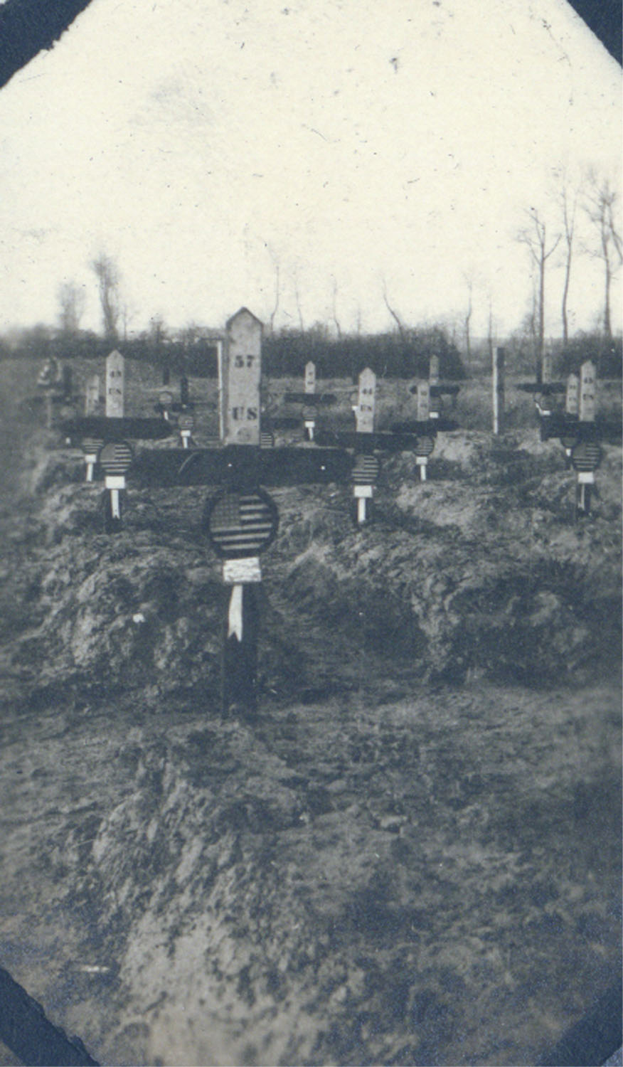 graves at the base hospital