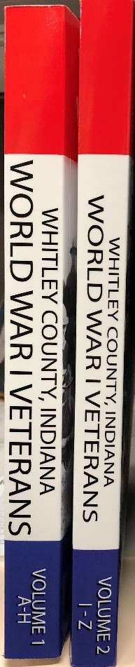 Whitley County WW1 Veterans Books (spines)